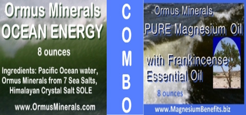 Ormus Minerals Combo Ocean Energy & PURE Magnesium Oil with Frankincense Ormus Minerals Combo Ocean Energy & PURE Magnesium Oil with Frankincense