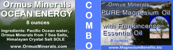 Combo Set Ormus Minerals Ocean Energy & PURE Magnesium Oil with Frankincense Essential Oil 8 oz Combo Set Ormus Minerals Ocean Energy & PURE Magnesium Oil with Frankincense Essential Oil 8 oz
