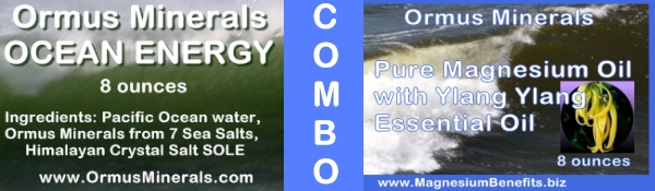 Combo Set Ormus Minerals Ocean Energy & PURE Magnesium Oil with Ylang Ylang Essential Oil 8 oz Combo Set Ormus Minerals Ocean Energy & PURE Magnesium Oil with Ylang Ylang Essential Oil 8 oz