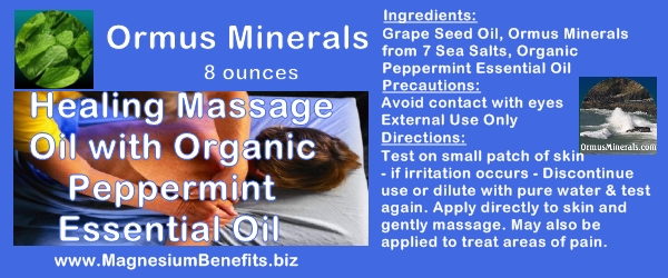 Ormus Minerals Healing Massage Oil with Organic Peppermint Oil Ormus Minerals Healing Massage Oil with Organic Peppermint Oil
