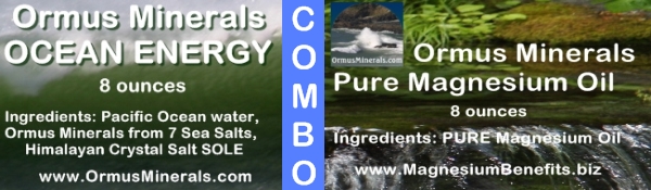 Combo Set Ormus Minerals Ocean Energy & PURE Magnesium Oil 8 oz Combo Set Ormus Minerals Ocean Energy & PURE Magnesium Oil 8 oz