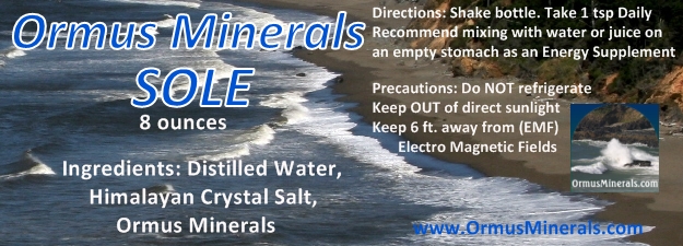 Ormus Minerals Himalayan Crystal Salt Sole Ormus Minerals Himalayan Crystal Salt Sole
