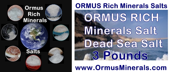Rich Ormus Minerals Dead Sea Salt from Israel 3 lb Rich Ormus Minerals Dead Sea Salt from Israel 3 lb
