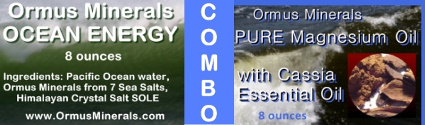 Combo Ormus Minerals Ocean Energy and PURE Magnesium Oil with Cassia Oil Combo Ormus Minerals Ocean Energy and PURE Magnesium Oil with Cassia Oil